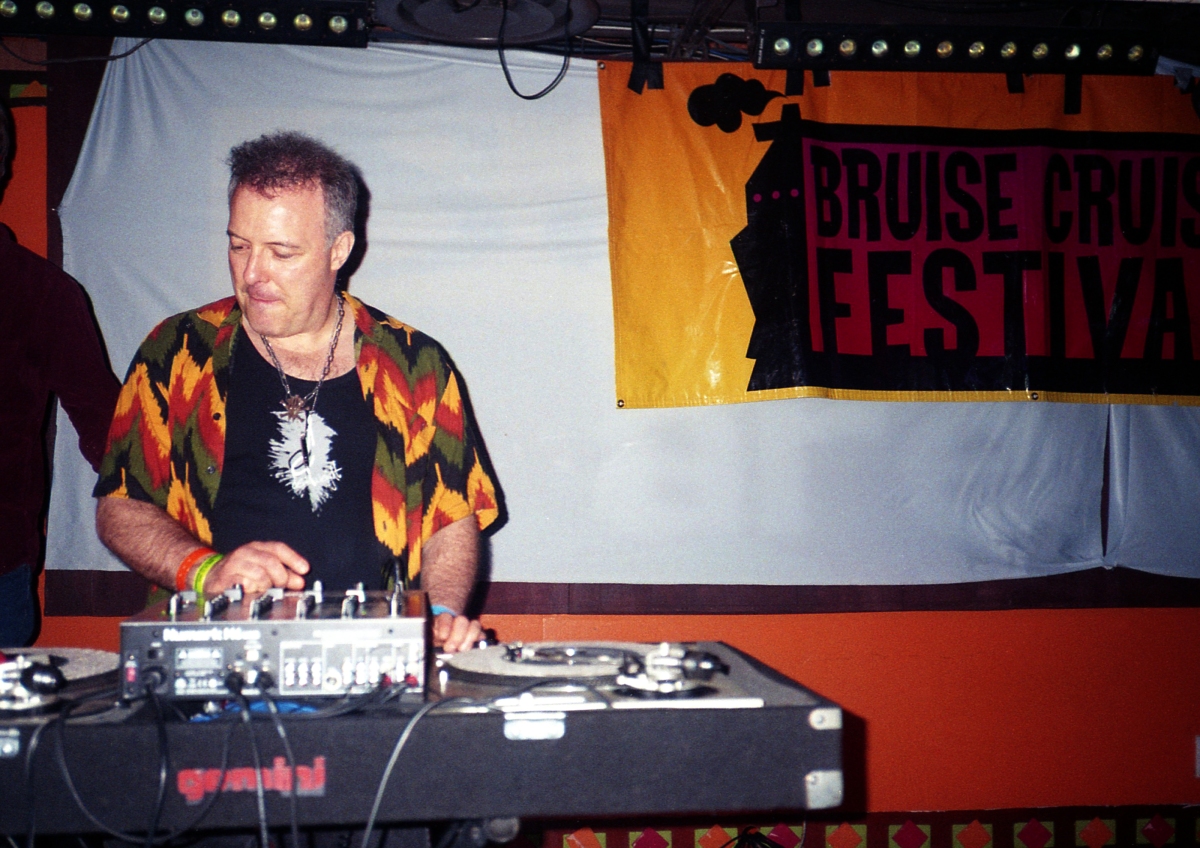 Jello Biafra DJing in Nassau